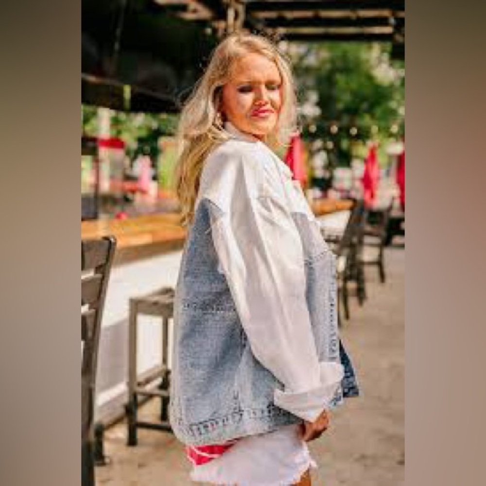Shop Impressions Two-Tone Denim Jacket
